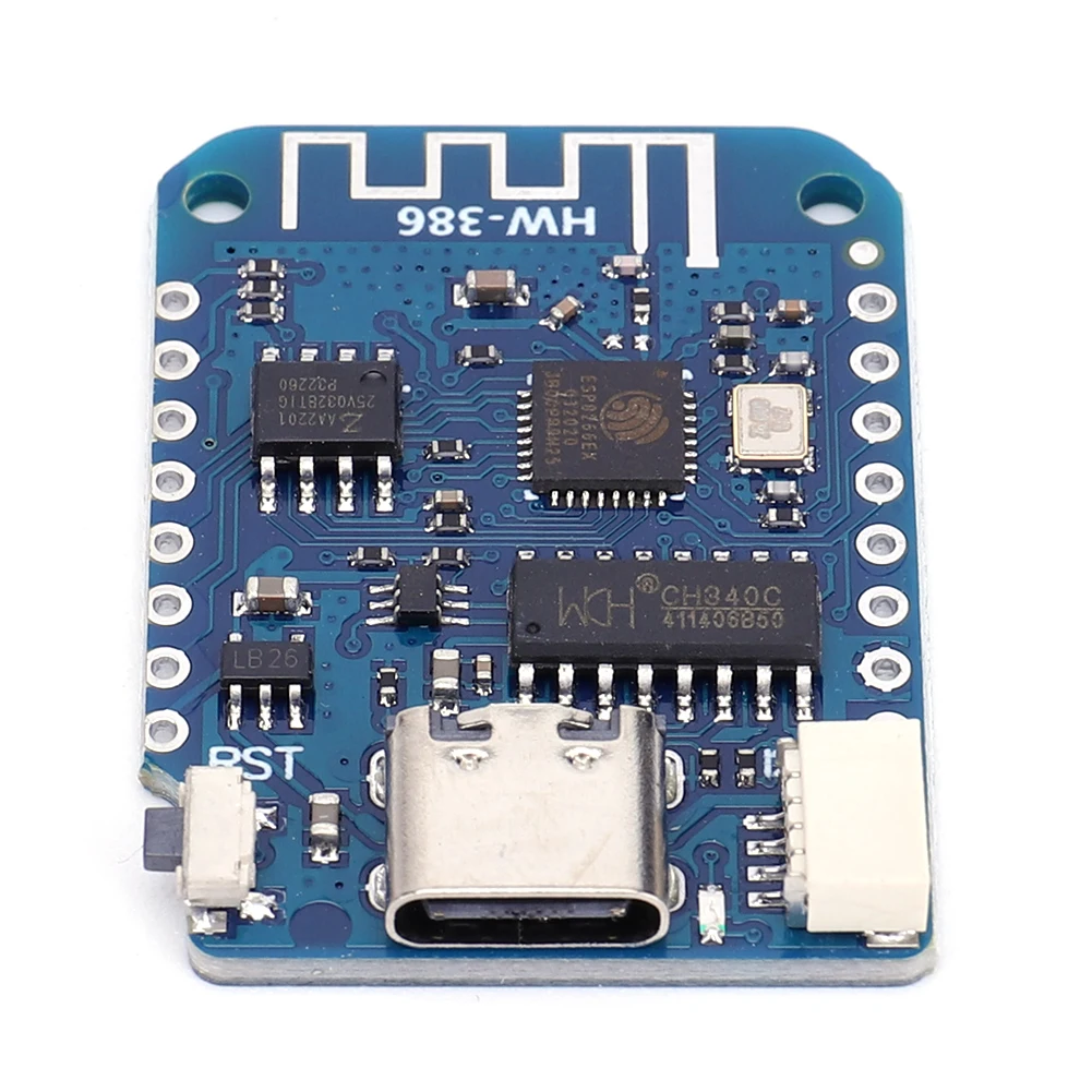 Arduino IDE 프로그래밍용 개발 보드, D1 Mini V4.0.0 사물 인터넷 보드, 3.3V 기반, ESP8266, USB C타입, 4MB
