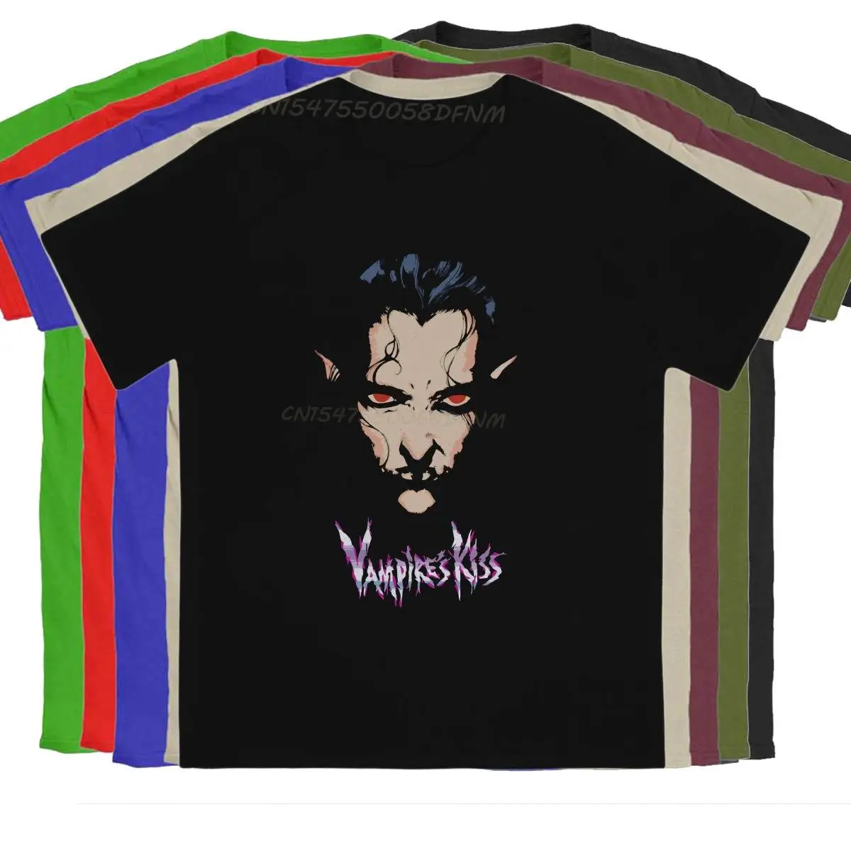 T-Shirt Classiche Da Uomo Vintage Vampire Kiss Per Uomo Magliette Estive T-Shirt In Puro Cotone Castlevania Epson Belmont Tv Men Graphic Tee
