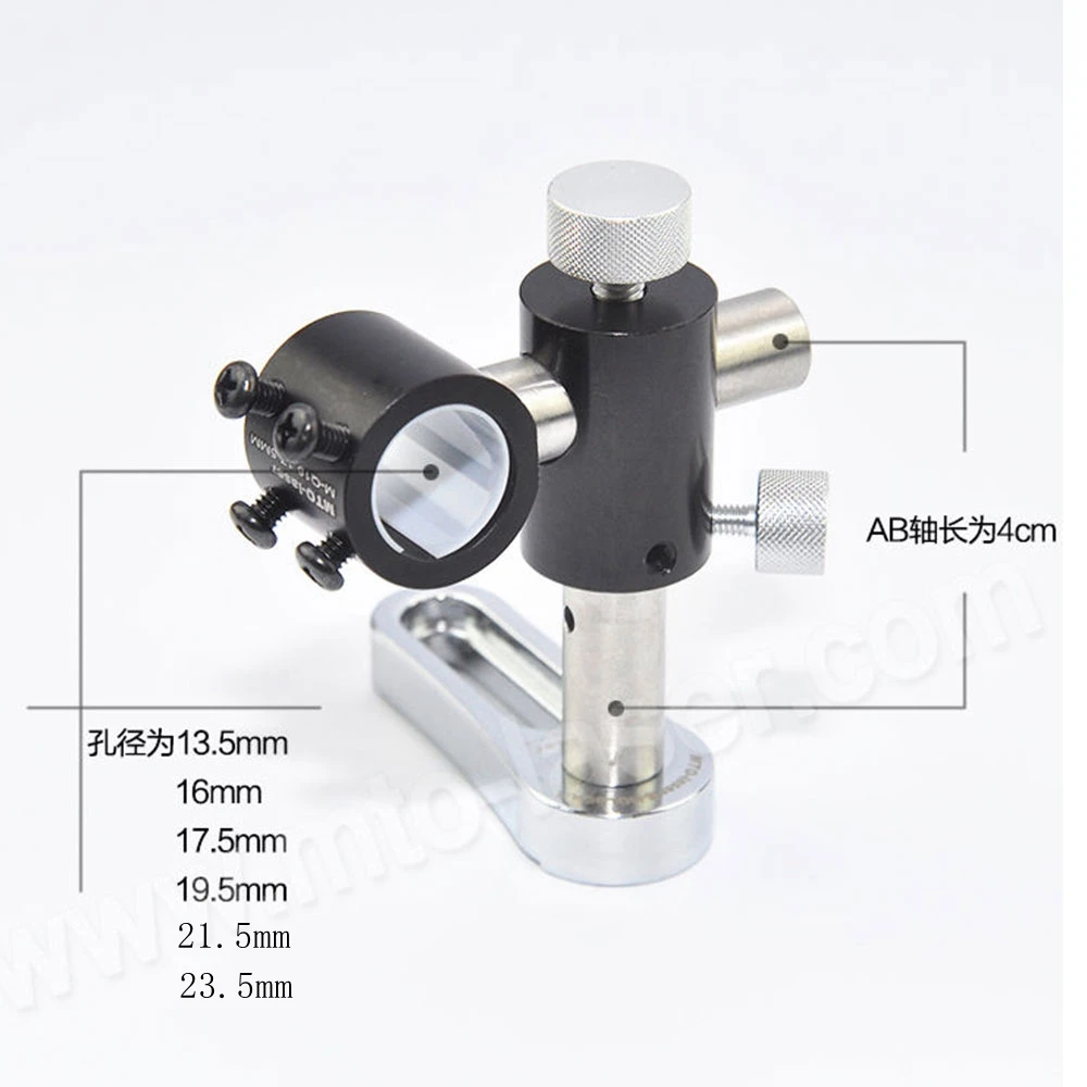 Two-axis Adjustable Mount Bracket Holder Clamp For Laser Diode Module Torch Cooling Heatsink 13.5~26mm Diameter laser module mount