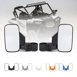 UTV Side Mirrors and Rearview Mirror Fits 1.6-2 IN Roll Cage  For Polaris RZR PRO XP R Pioneer CFMOTO ZFORCE  Can-Am Commander