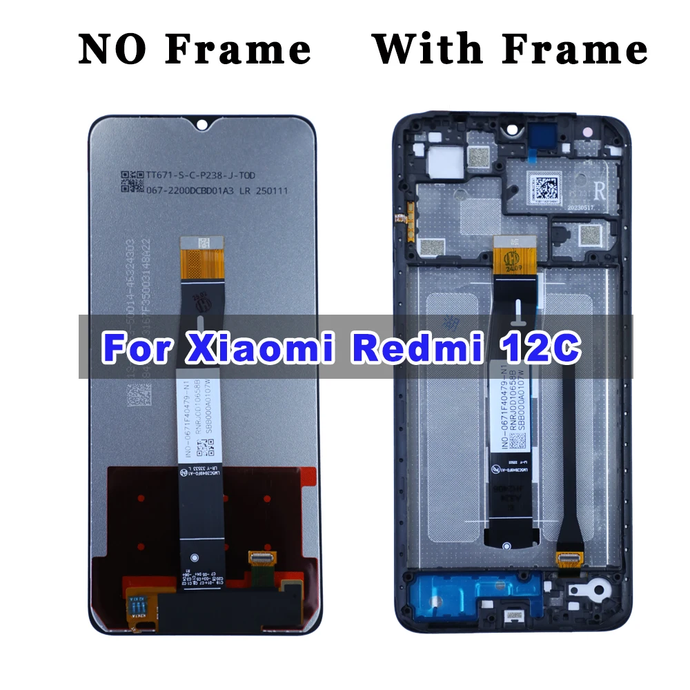 Écran + Vitre Tactile Sur Châssis Pour Xiaomi Redmi 10 à 14C – Neuf