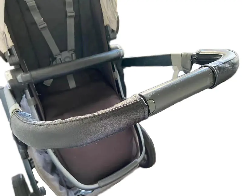 Description Picture 3 of itemBaby Stroller Leather Armrest Cover For Uppababy Vista V1 & V2 Handle Bumper Sleeve Case Bar Protective Covers Pram Accessories