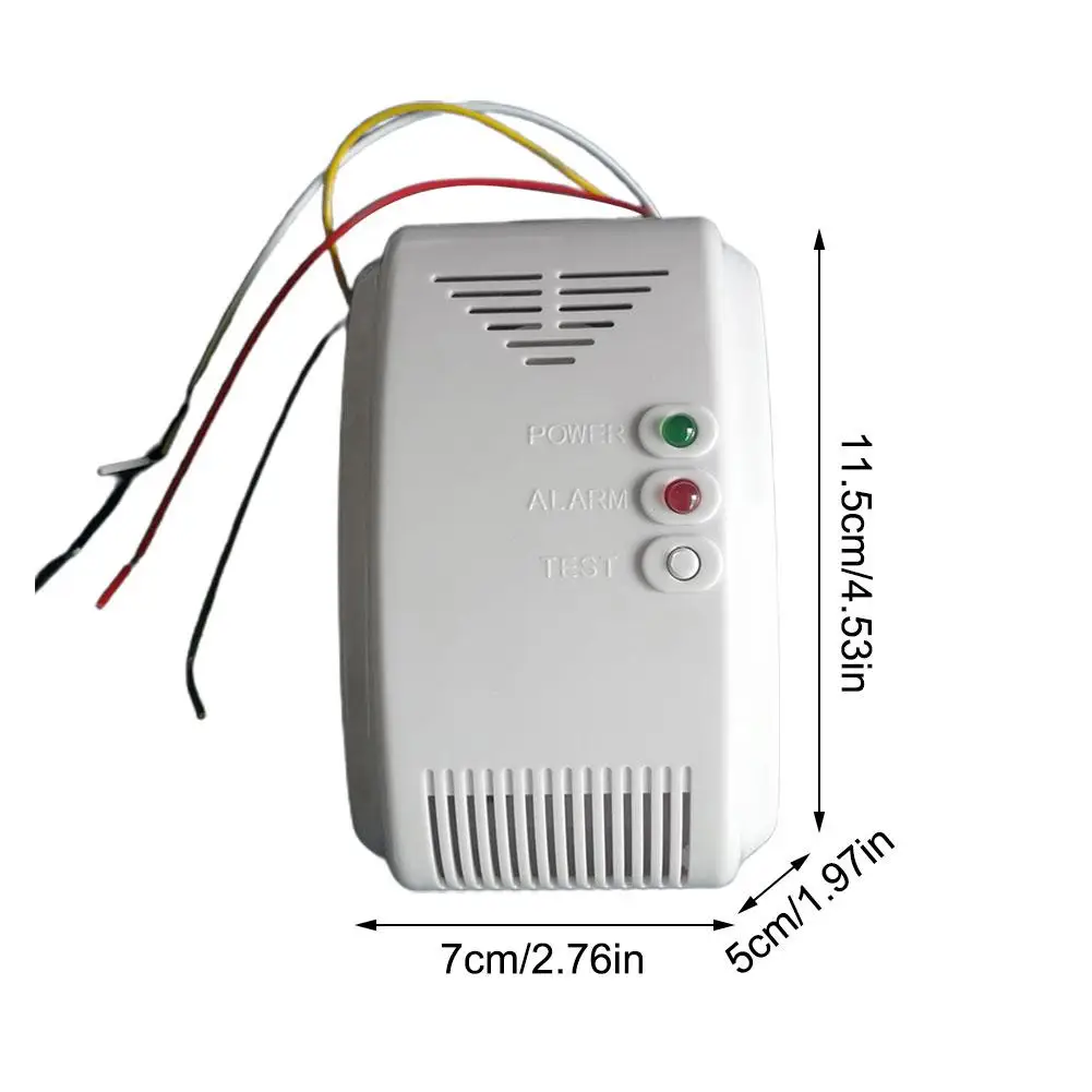 Gas Detector Sensor Propane Butane Sensor 12V LPG Natural Motor Home Camper Marine LED Flash Alarm Sound