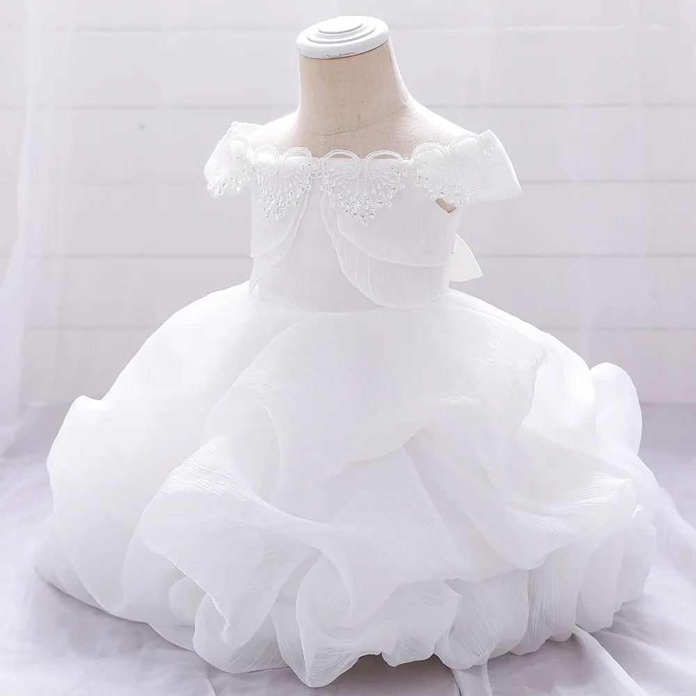 Vestido De Flores Rojas Para Niña, Vestido De Cump... - Grandado