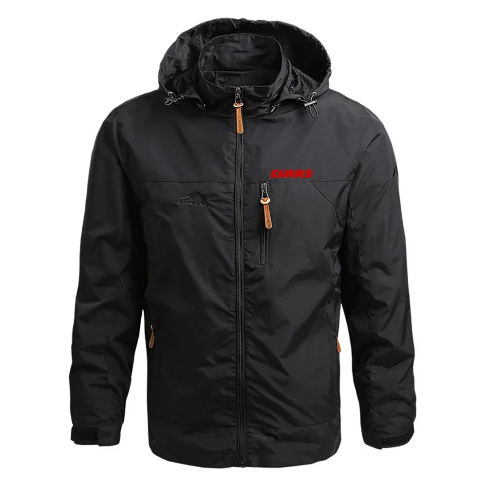 

2024 New Men's CLAAS Printing Spring Autumn Hooded Sweatshirts Casual Windbreaker Hoodie Harajuku Thin Long Sleeve Zipper Jacket