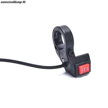 Interruttore a tre velocità accessori per biciclette elettriche pulsante interruttore a 3 marce pulsante universale montato su manubrio per Scooter e-bike