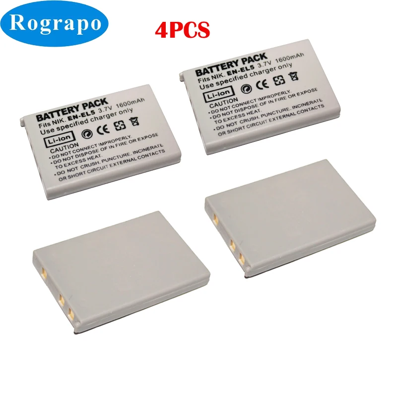 Nuovo 1600Mah En-El5 Enel5 Batterie Per Foto/Videocamera Per Nikon Coolpix P4 P80 P90 P100 P500 P510 P520 530 P5000 P5100 5200 7900 P6000
