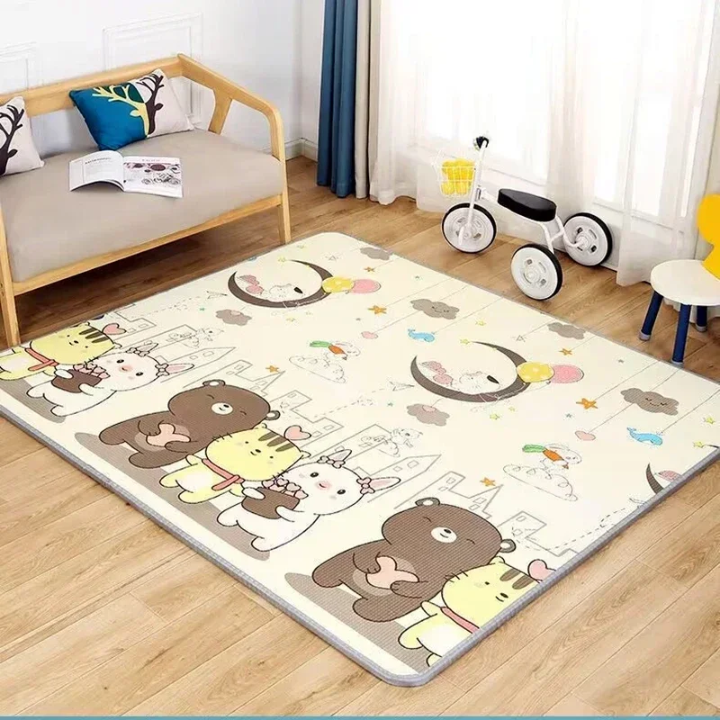 EPE Thick 1cm Environmentally Friendly Baby Crawling Play Mats Folding Mat Carpet Play Mat for Children's Safety Mat Rug Playmat