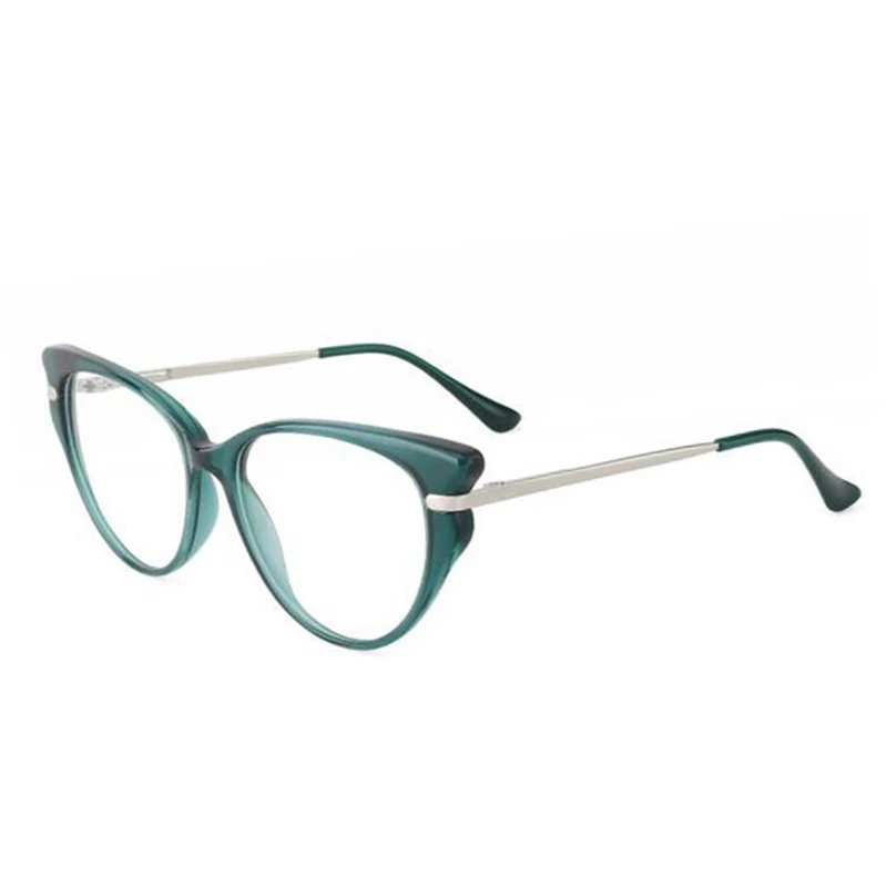 

Women Cat Eyewear TR90 Opticas Glasse Frame Eyeglasses Anti-blue Ray Myopia Prescription ins Trendy Metal Mix