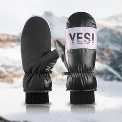 1Pair Ski Gloves Waterproof Winter Warm Snowboard Gloves for Women Thermal Windproof Snow Gloves，Snowboarding, Outdoor Sport