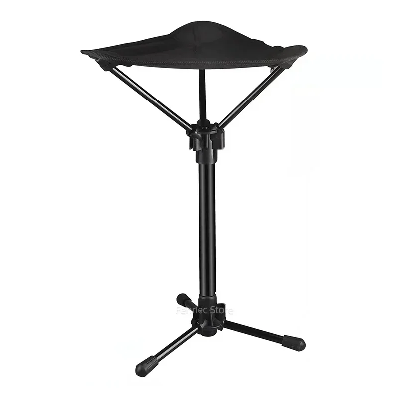 Tabouret triangulaire pliable portable réglable en hauteur pour pêche camping plage et voyages