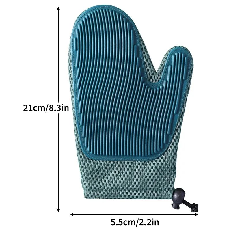 Pet hair removal massager gloves flexible combs for long and short hair dogs and cats pet removal brush gloves pet grooming gloves pet hair remover gloves