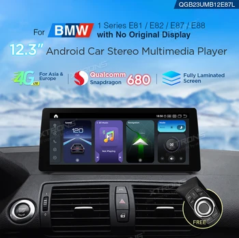 XTRONS 12.3" Android 14 Car Multimedia Player for BMW 1 Series E81 E82 E87 E88 Car Stereo with CarPlay Android Auto EA4G 8+128GB