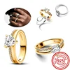 Authentic 925 Sterling Silver Moon Sun Day Night Organically Shaped Stacking Heart Pearl Sparkling CZ Pantaro Rings Fine Jewelry 5