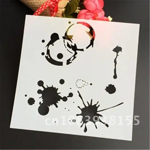 

Stencil Template Plastic Layering 1PC For DIY Scrapbooking Photo Album Paper Cards Craft New Duster Spray Fondant