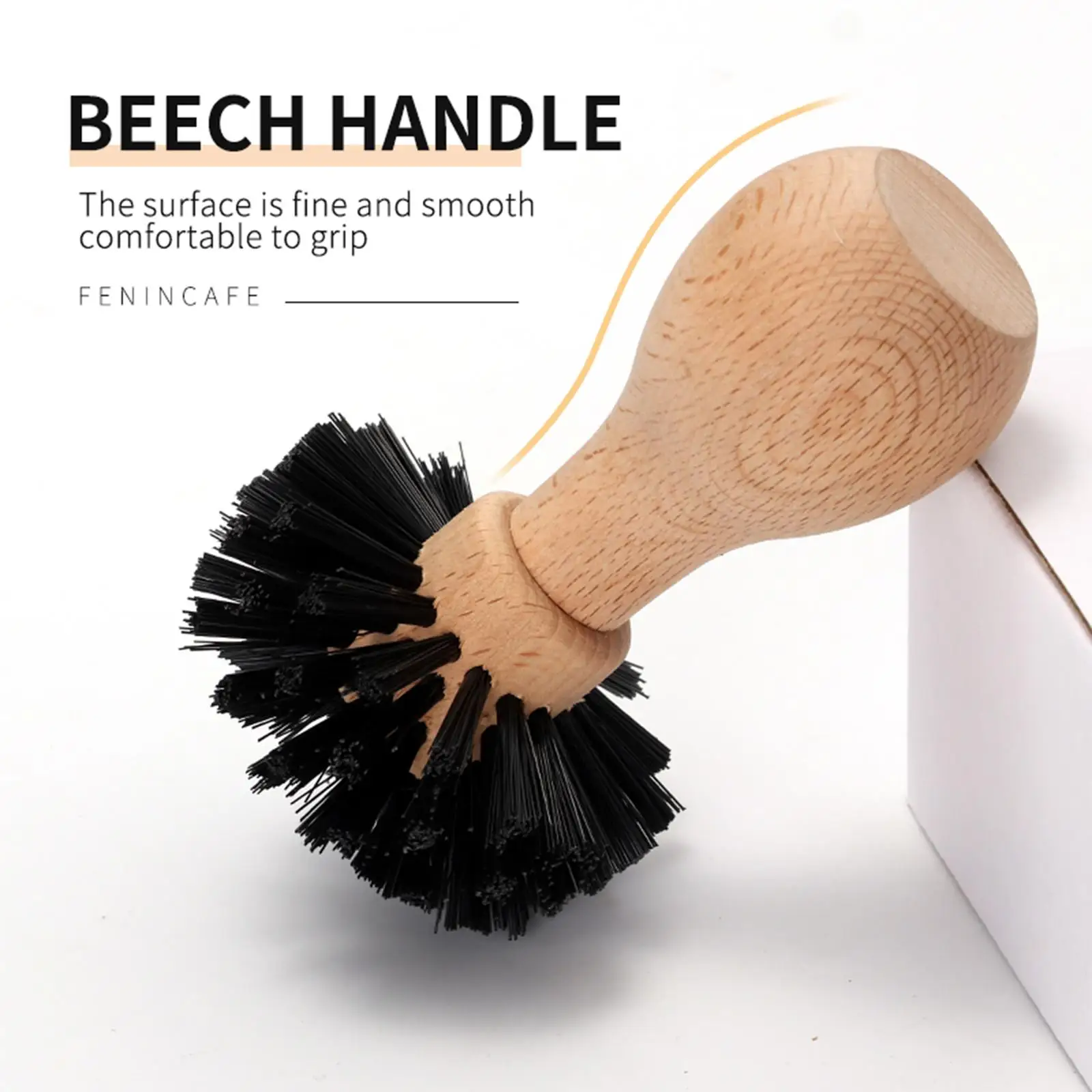 Protable Coffee Tamper Cleaning Brush Espresso Coffee Grinder Cleaning for 51mm 53mm Basket Barista Kitchen