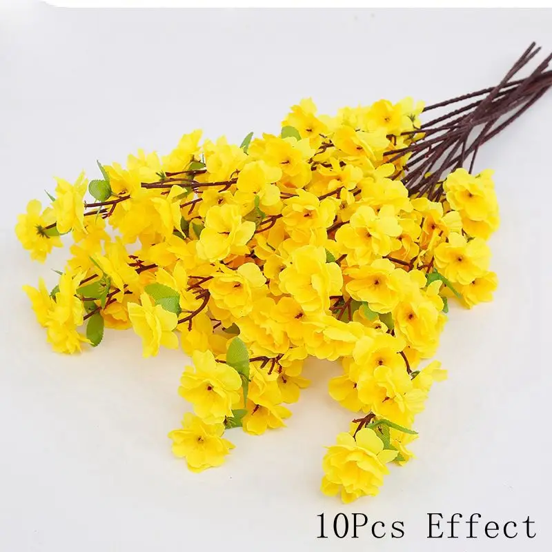 thumbnail image 1 of Sakura Artificial Flowers Bouquet for Garden Party Wedding Marriage Decoration Home Room Decor Fake Flowers Table Vase Ornament, 1 of 5