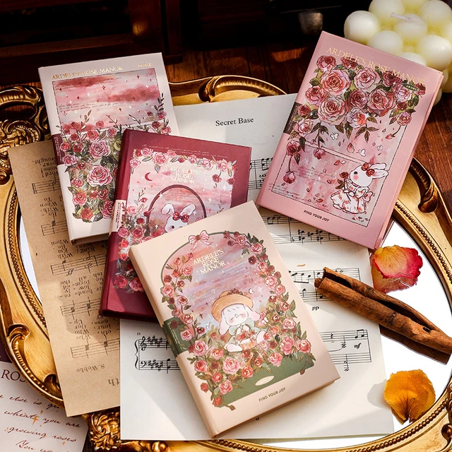 Mini carnet de poche A7 à Page blanche, joli carnet de notes Portable de la  série du manège Rose d'adele pour étudiant - AliExpress