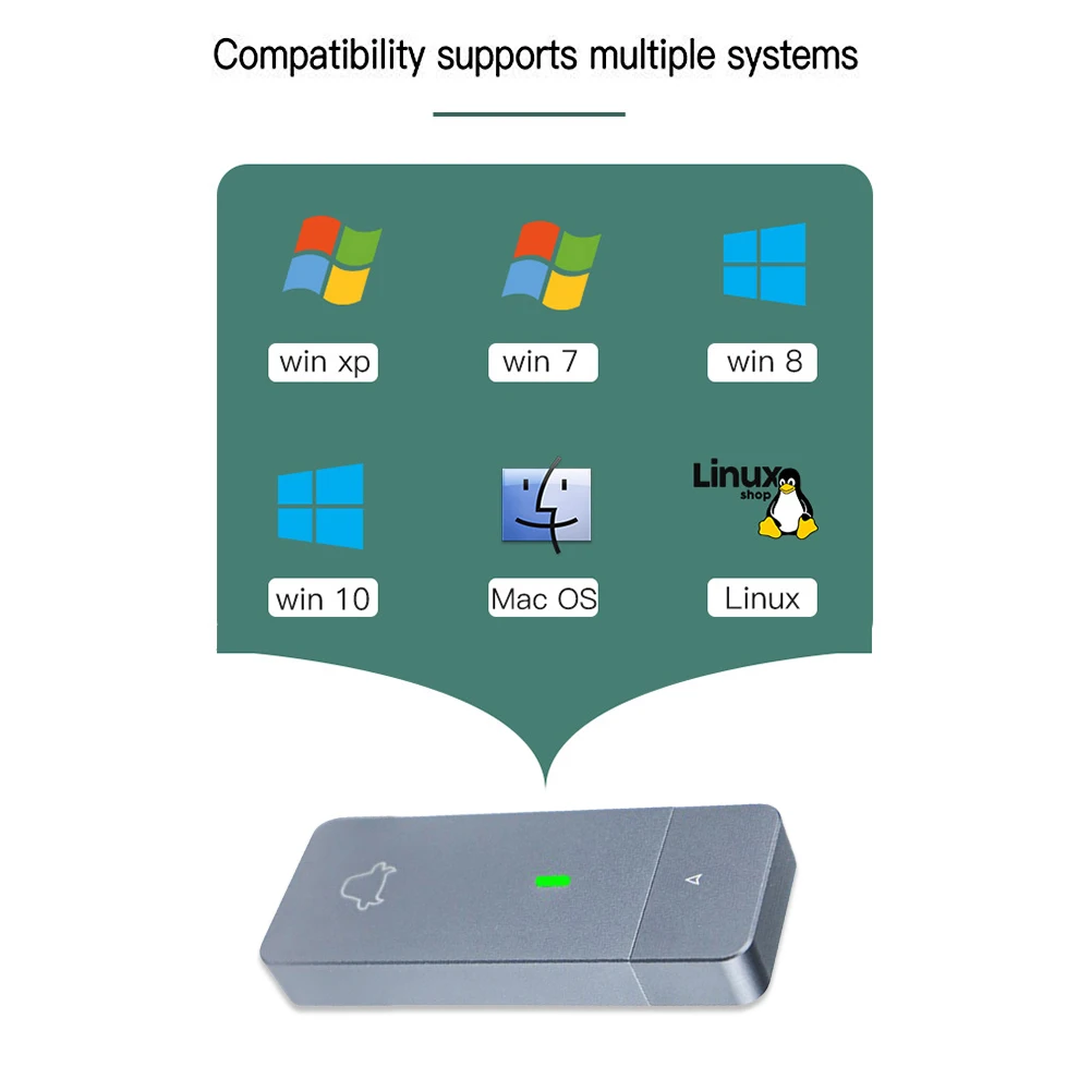 M.2 NVMe 2230 SSD Ŭ, JMS583 ָ Ʈ ̺ ̽, USB3.2 Gen2  ϵ ũ ڽ, M2 2230 SSD USB CŸ M & B Ű
