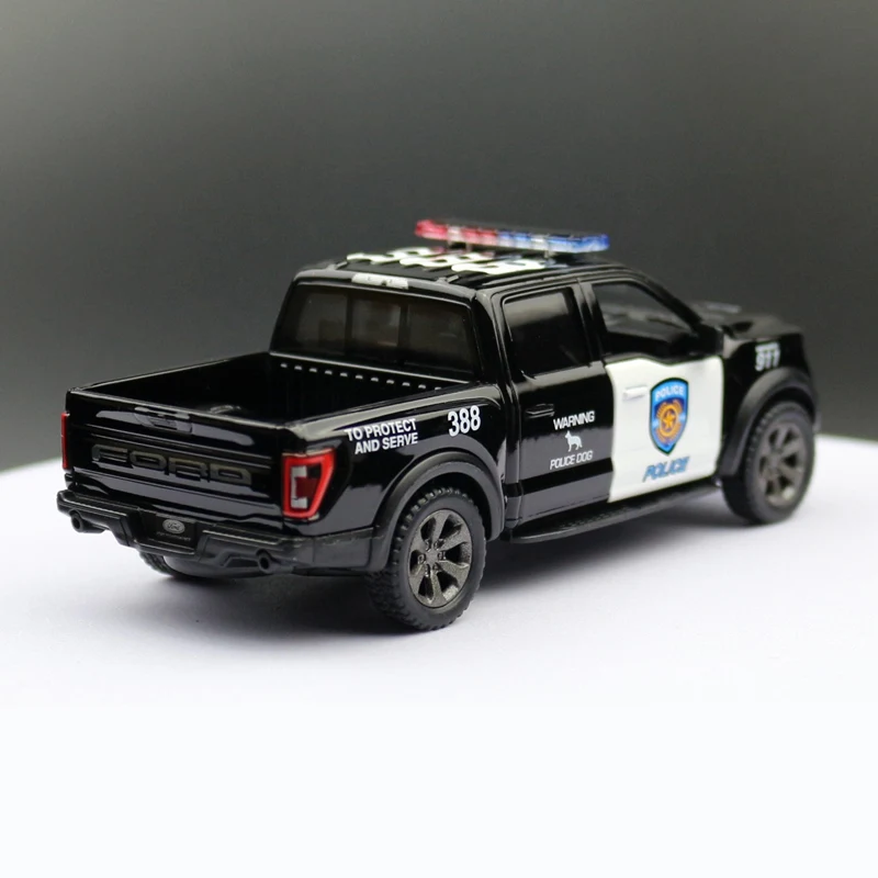 New Ford F150 Raptor Bronco Alloy Car Model Diecast Metal Police Off-road Vehicle Car Model Simulation Collection Childrens Gift 4