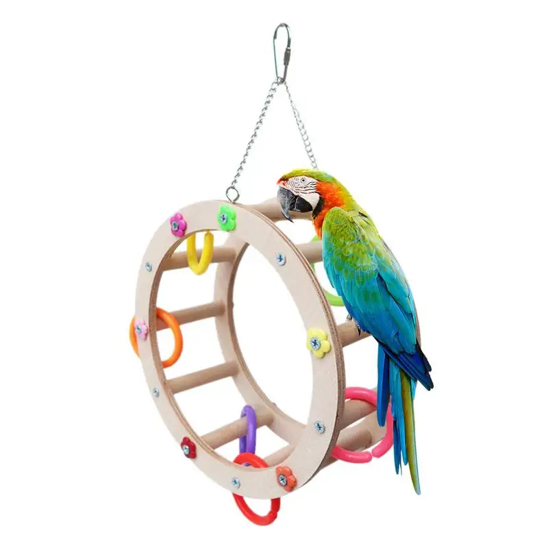 

Bird Parrot Swing Toys Bird Climbing Chewing Toys Cage Accessories For Parrot Sparrow Parakeet Durable portable Parrot Supplies