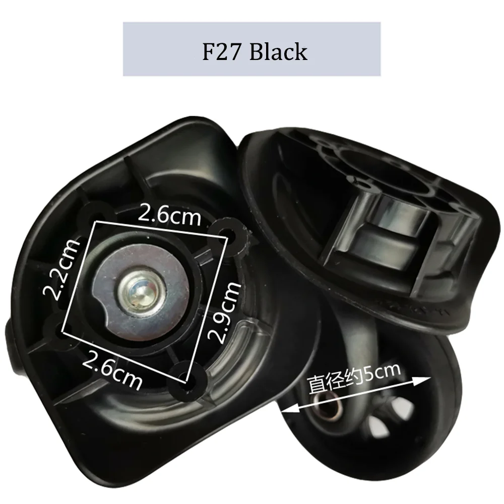 For BENLUN F-43 Nylon Luggage Wheel Trolley Case Wheel Pulley Sliding Casters Universal Wheel Repair Slient Wear-resistant