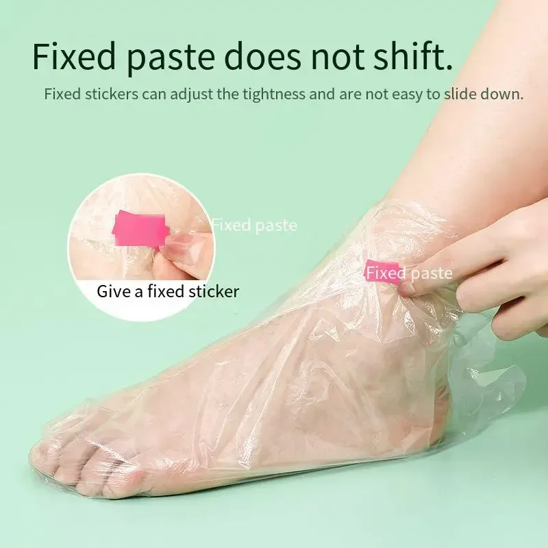 

Transparent Pedicure Prevent Infection Remove Chapped SPA Moisturize Foot Care Bag 100pcs Foot Covers Plasti Disposablec Film