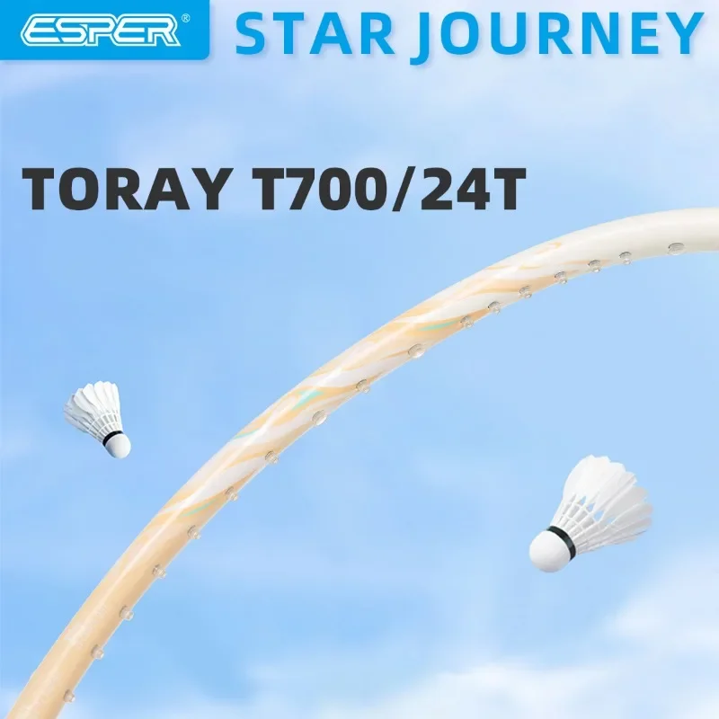 Speed Explorer ESPER &ldquo;Star Journey&rdquo; Badminton Racket Ultra Light&fast 6U 75g Offensive and Defensive Full Carbon Fiber G6