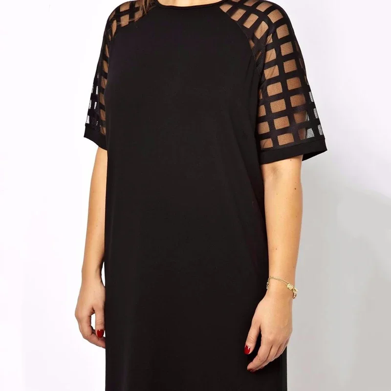 Рисунок 4 - Свободное летнее элегантное прямое платье размера плюс