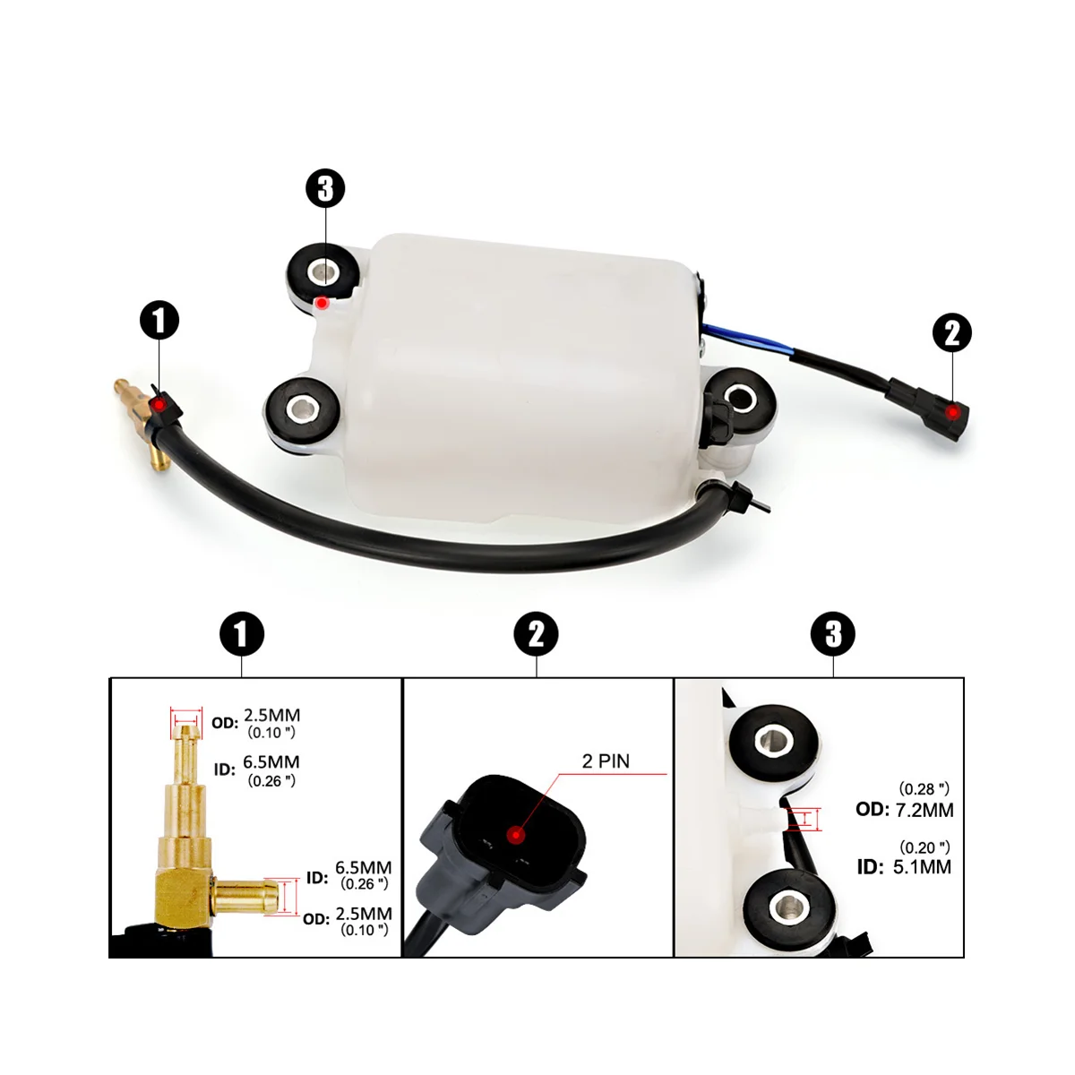 

Подвесной масляный бак в сборе для Mercury Mariner 884525T1 1200-8M0064075 200HP 225HP 250HP