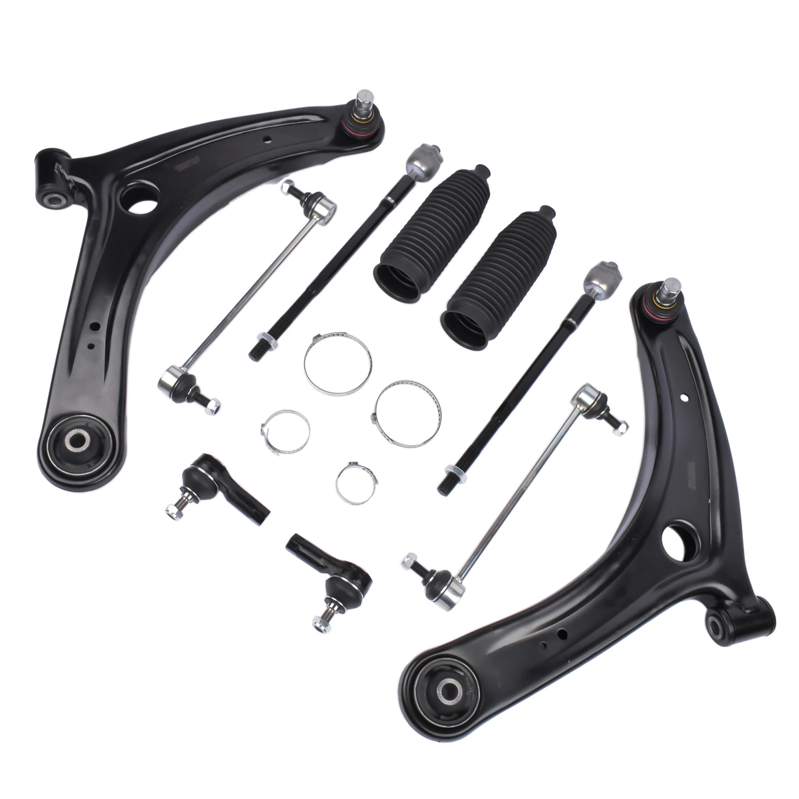 AP01 Front Lower Control Arms Sway Bars Tie Rods for Mitsubishi Lancer Outlander