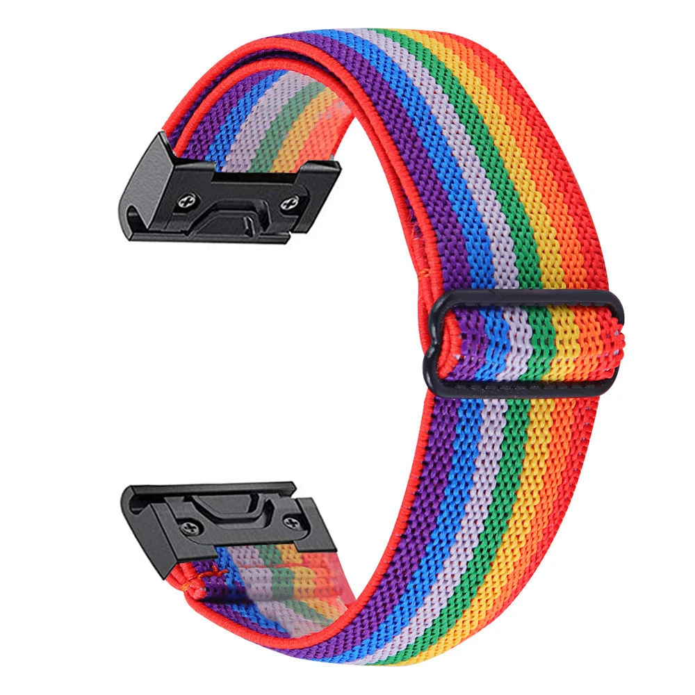 Essidi 22mm Elastic Woven Band For Garmin Fenix 5 Plus 6 Pro 7 Approach S60 62 Nylon Watch Bracelet Strap For Forerunner 935 945 