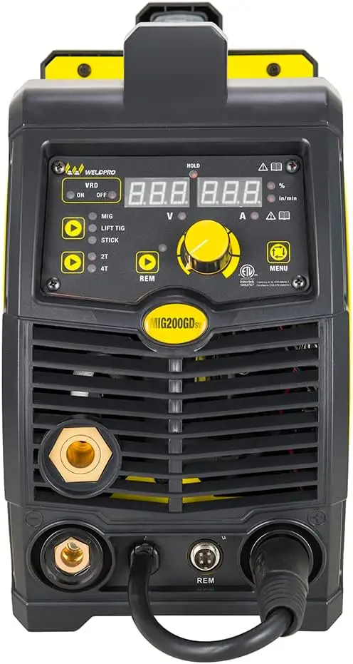 Weldpro 200 Amp Inverter Multi Process Welder with 3 Year Warranty Dual Voltage 220V/110V Mig/Tig/Arc Stick 3 in 1 welder 3