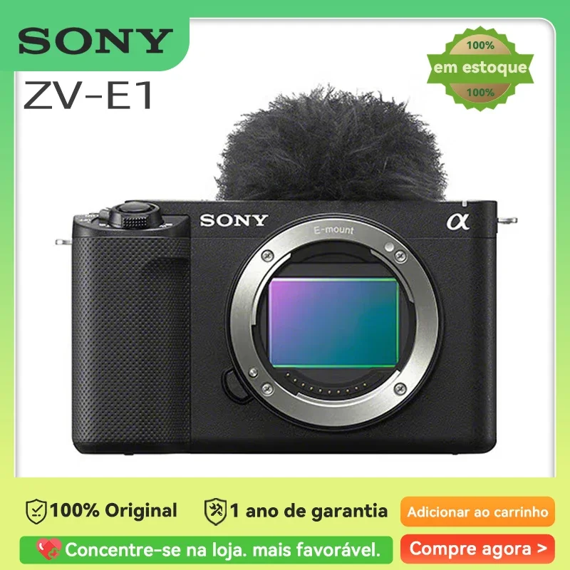 Sony-cámara sin espejo Alpha ZV-E1 ZVE1, buque insignia Vlog de marco  completo, 12,1 millones de píxeles, 4K, 60P/120P, vídeo de alta velocidad  de fotogramas, nuevo - AliExpress