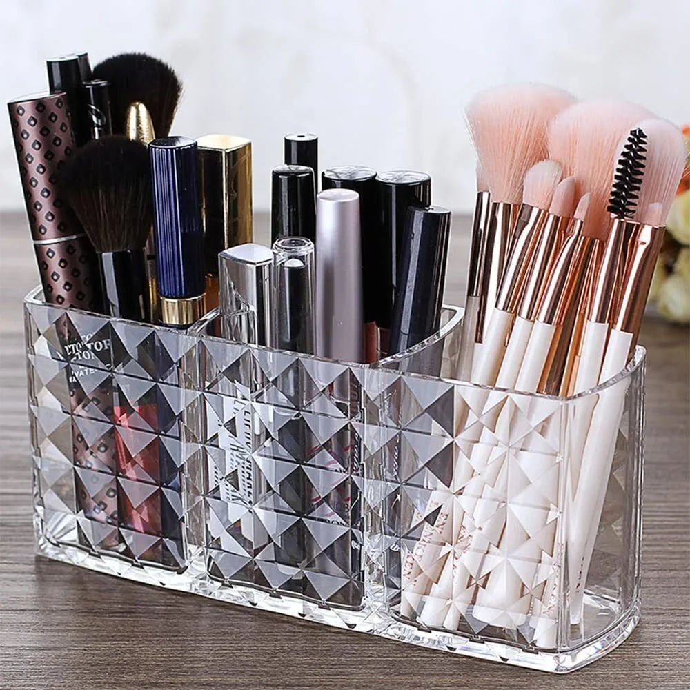 Clear Acrylic Eyeliner Lip Liner Pencil Holder 26 Slots Makeup Display  Stand Organizer Makeup Brushes Shelf Cosmetic Storage Box - AliExpress