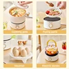 110V 220V Electric Cooking Pot 2L Foldable Multifunctional Electric Pan Hotpot Rice Cooker Non-stick Electric Skillet for Travel 5