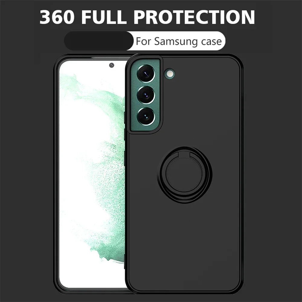 Liquid Silicone Ring Phone Holder Case - Durable Protective Cover