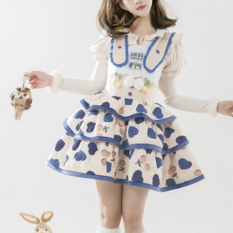 

Niche Design Suspender Skirt Embroidered Cute Preppy Style Lolita Dress