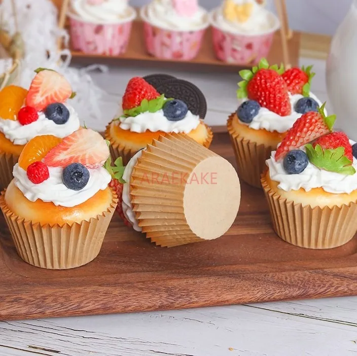 1pcs Paper cupcake model simulation cake dessert decoration model baking shop window display shooting props