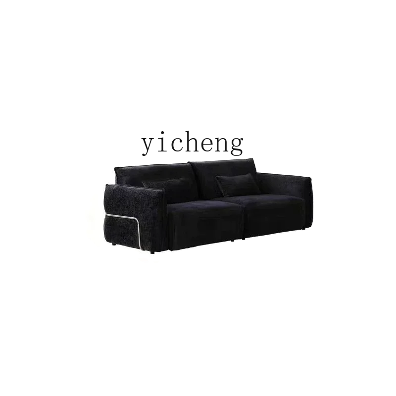 

Tqh Chinese Style Bauhaus Small Apartment Sofa Chenille Small Steel Ring Sofa Designer