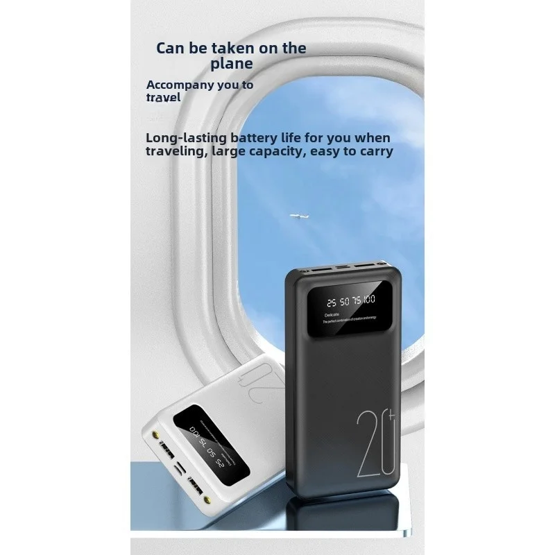 Power Bank 20000mAn, 2A Fast Charging Power Supply: High capacity, portable charger for travel and gift ideas