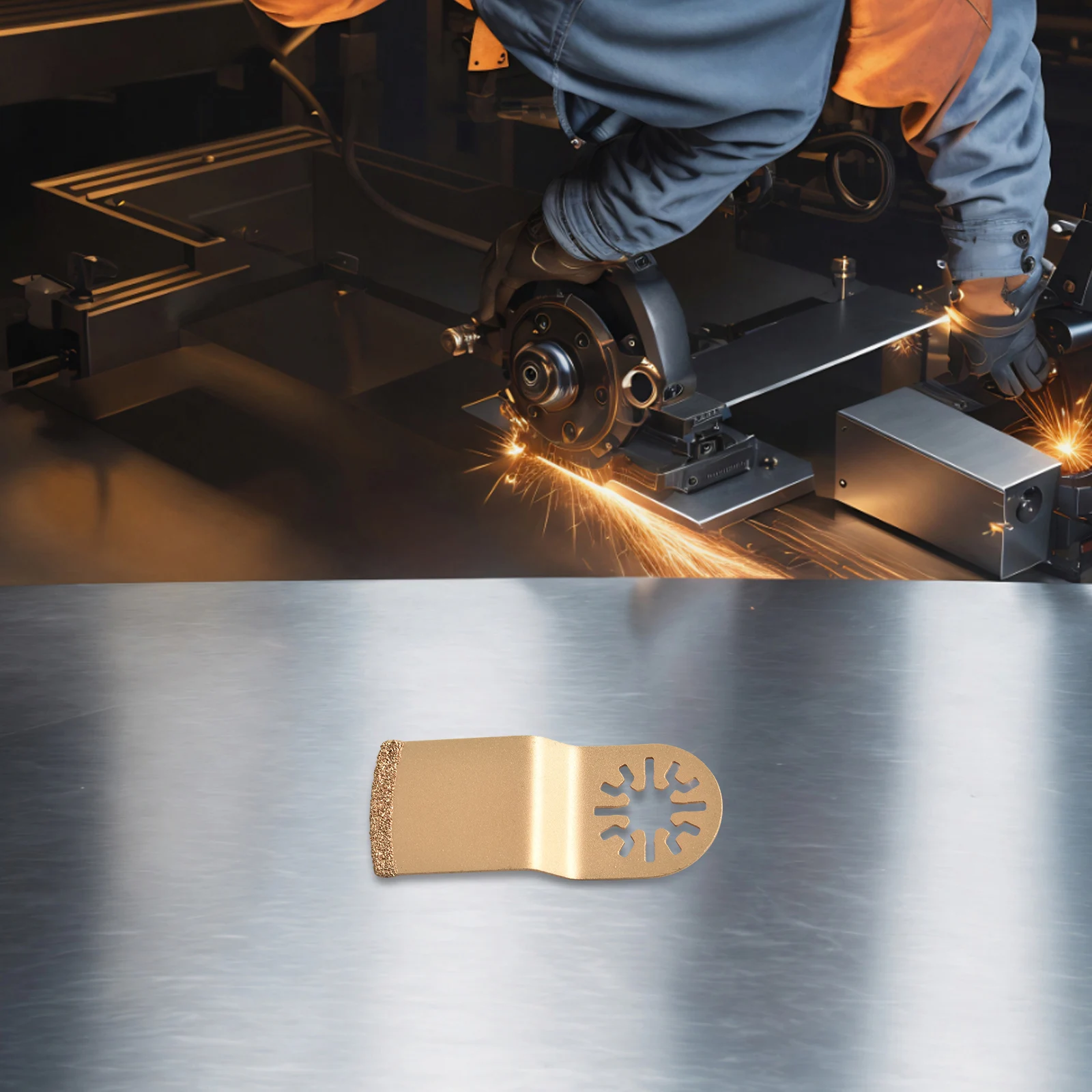 Oscillating Saw Blade Tungsten Carbide Gold Diamond Multifunctional Cutter 1pcs For Fein Tools Accessories