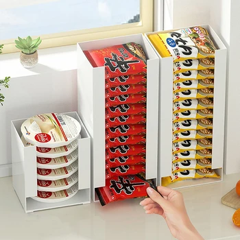 한국 라멘 주방 인스턴트 국수 컵 티슈 보관함, 페이셜 마스크 보관함, 다기능 탁상 정리함