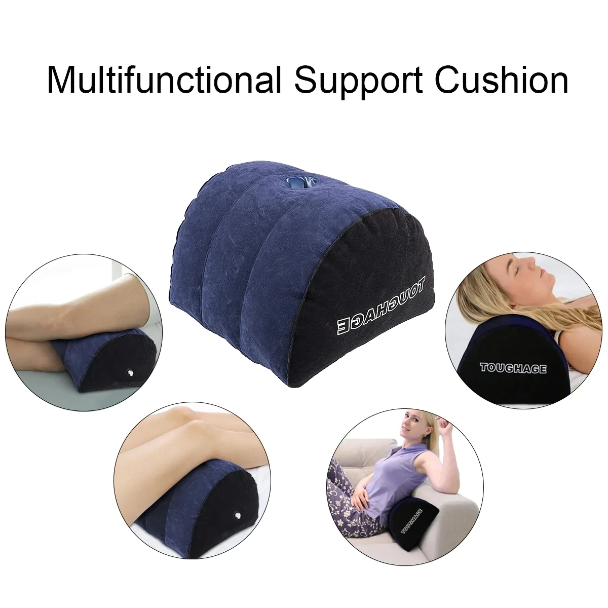 Sex Toy Inflatable Mount Bolster Roll Yoga Pillow For Women Long Round Cushion Aid For Couples Masturbation Positioning Deeper