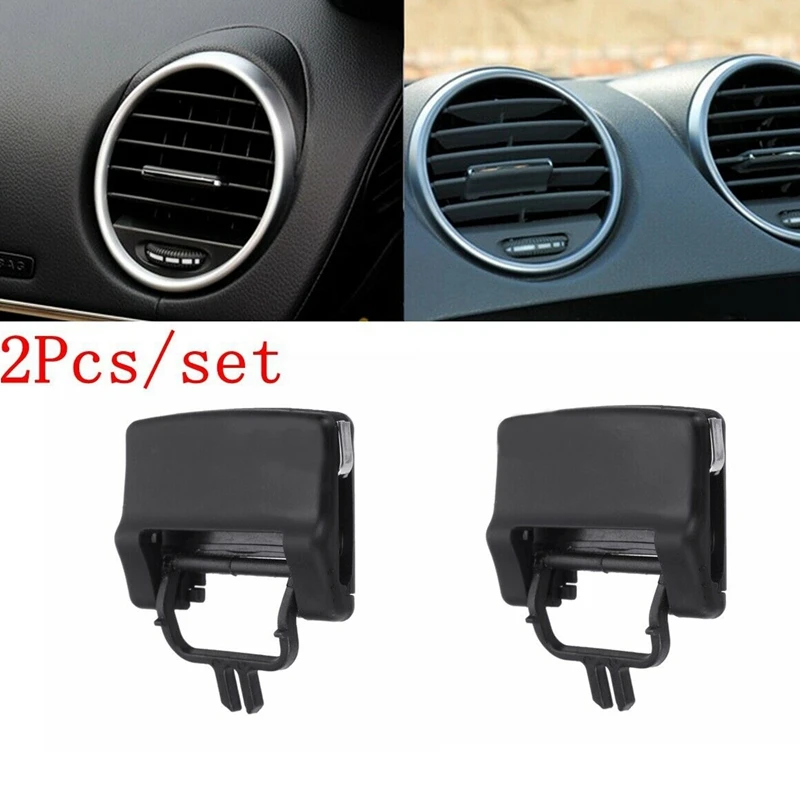 2Pcs Air Vent Outlet Tab Clip Fresh Air Grille Clips for Mercedes Benz