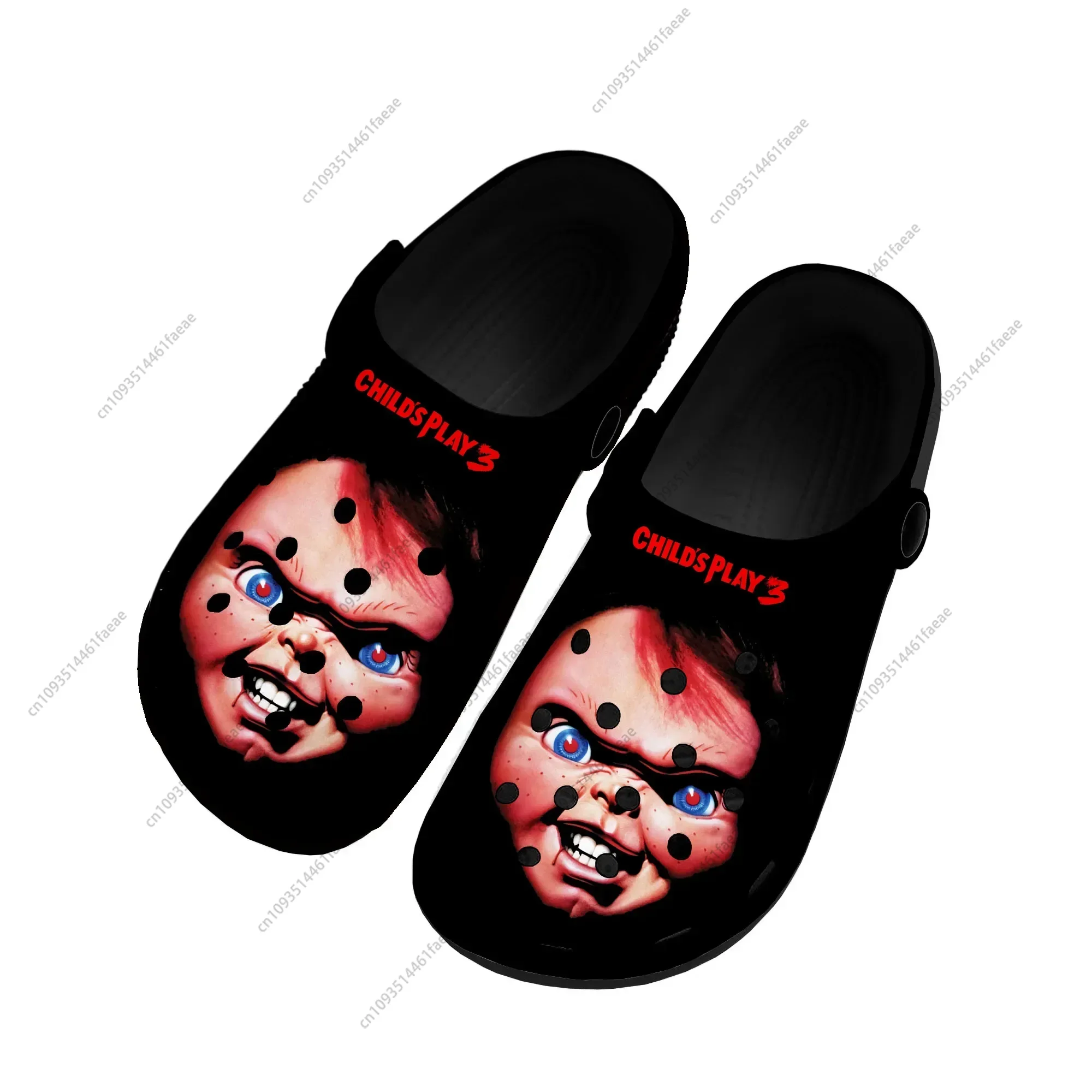 Horror Movie Childs Play Chucky Home Clogs Custom Water Shoes Mens Womens Teenager Shoe 3D Print Garden Clog Beach Hole Slippers 3