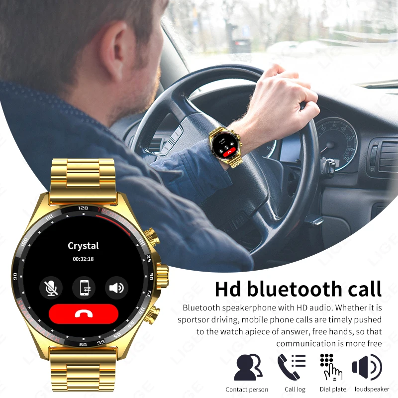 Lige-relógio Inteligente ao ar Livre Posicionamento de Bússola Nfc Access Control Masculino Ip68 Waterproof Fitness Saúde Smartver 400mah Novo - Image 3