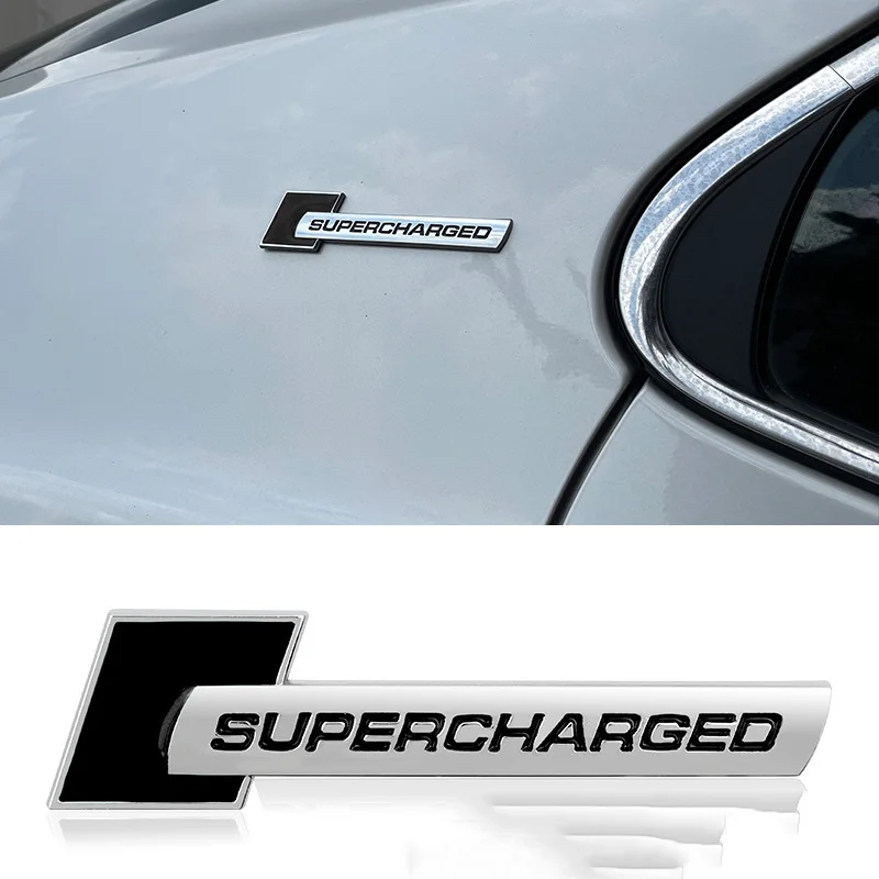 3D Metal Supercharged Car Emblem Badge Decal Sticker