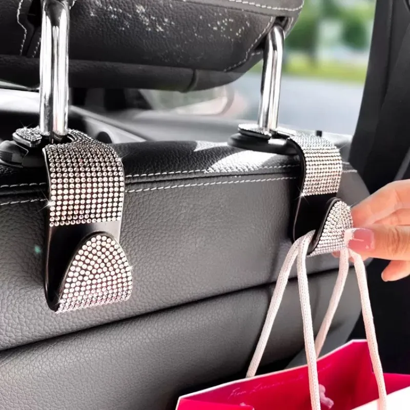 

Car diamond hook, seat back, front row with diamond, multifunctional and cute car, rear seat hook