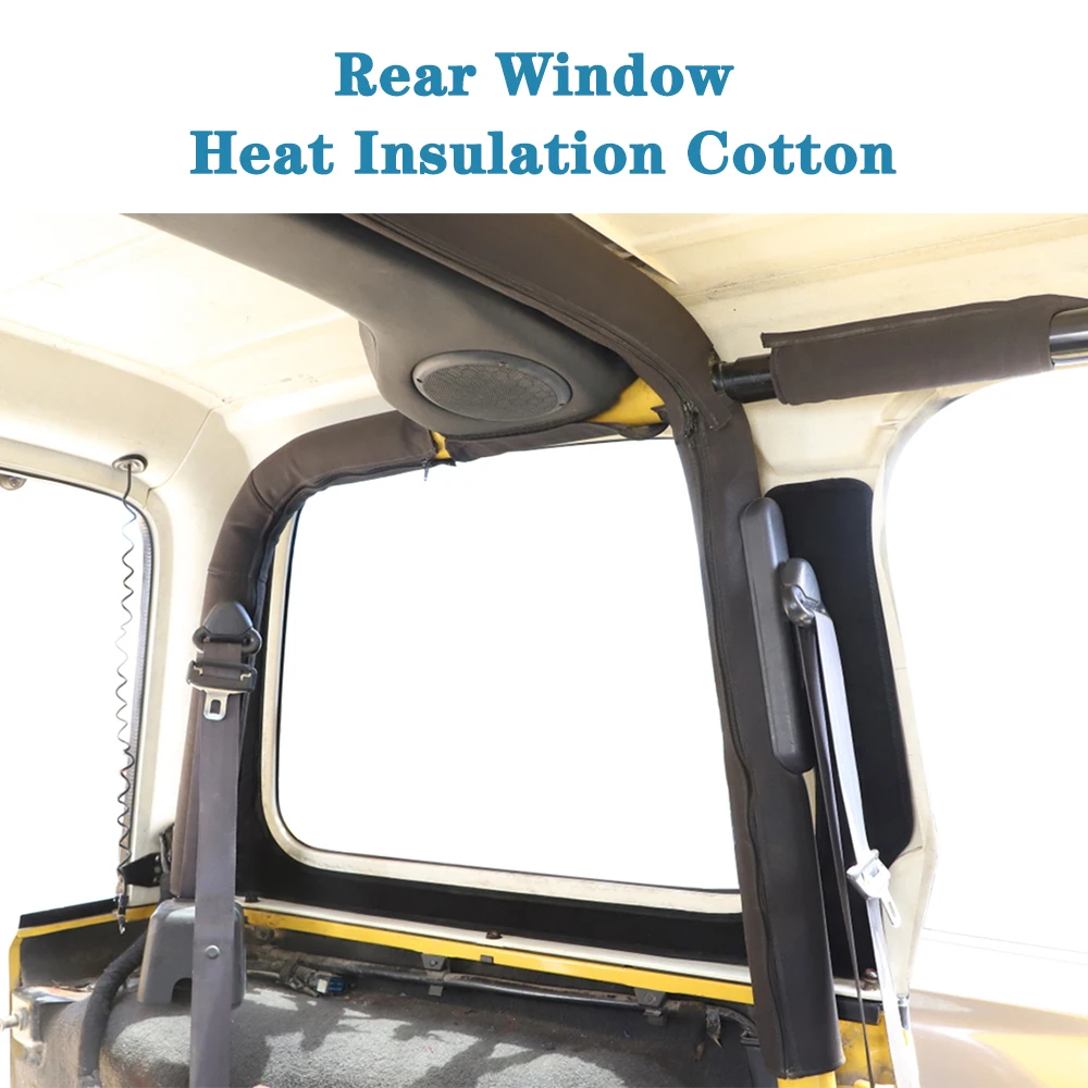 Car Rear Window Headliner Hardtop Heat Insulation Cotton Roof Cover Mat Pad for Jeep Wrangler TJ 1997-2006 Interior Accessories